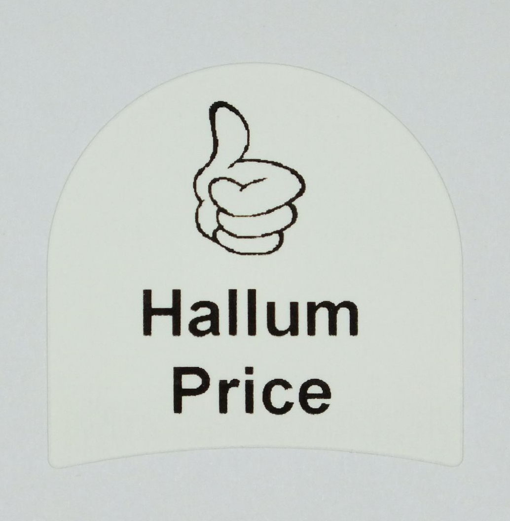 Peel & Stick shoe label that simply sticks in the heel of your shoe.